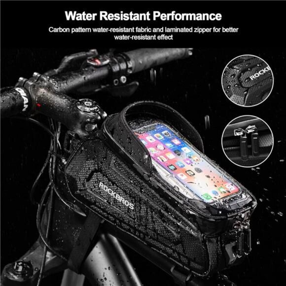 Bike Bag Phone Mount Bag Bicycle Accessories Pouch, EVA Waterproof Bike - Picture 5 of 7